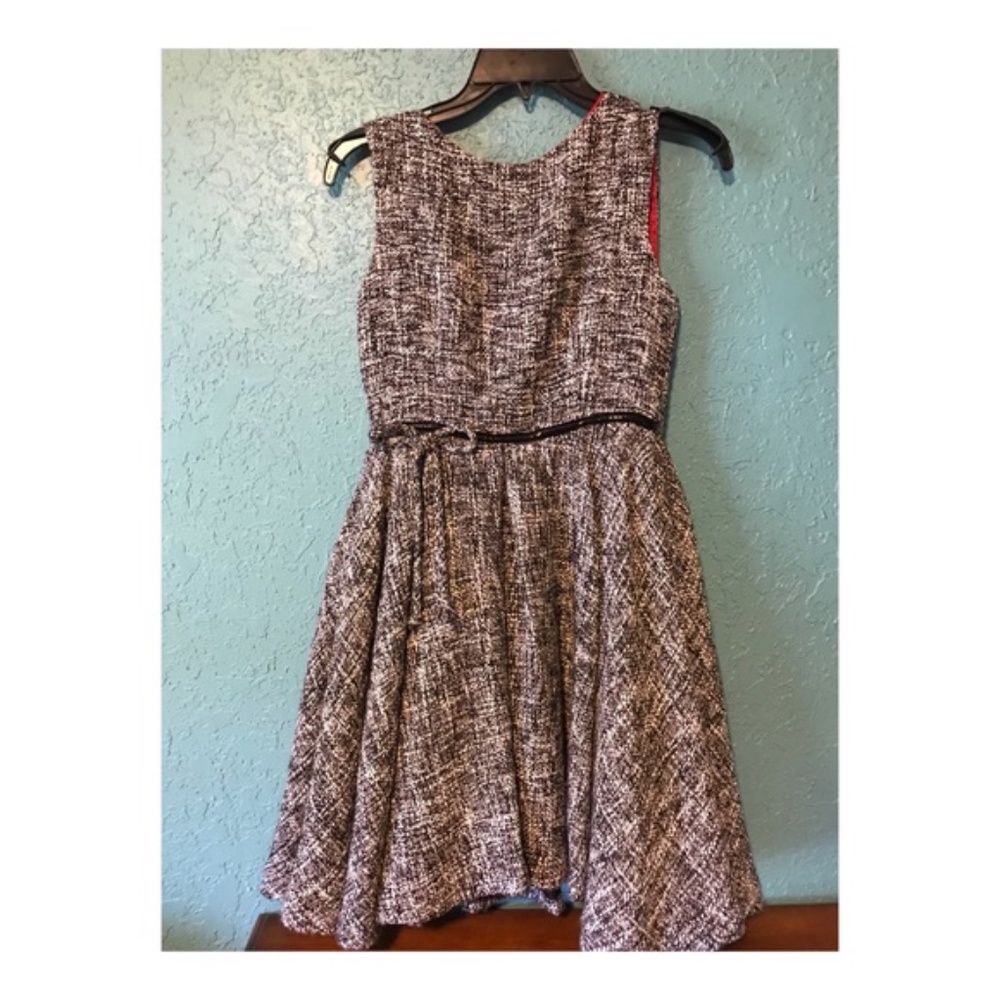 Neiman Marcus Helena Black and white dress